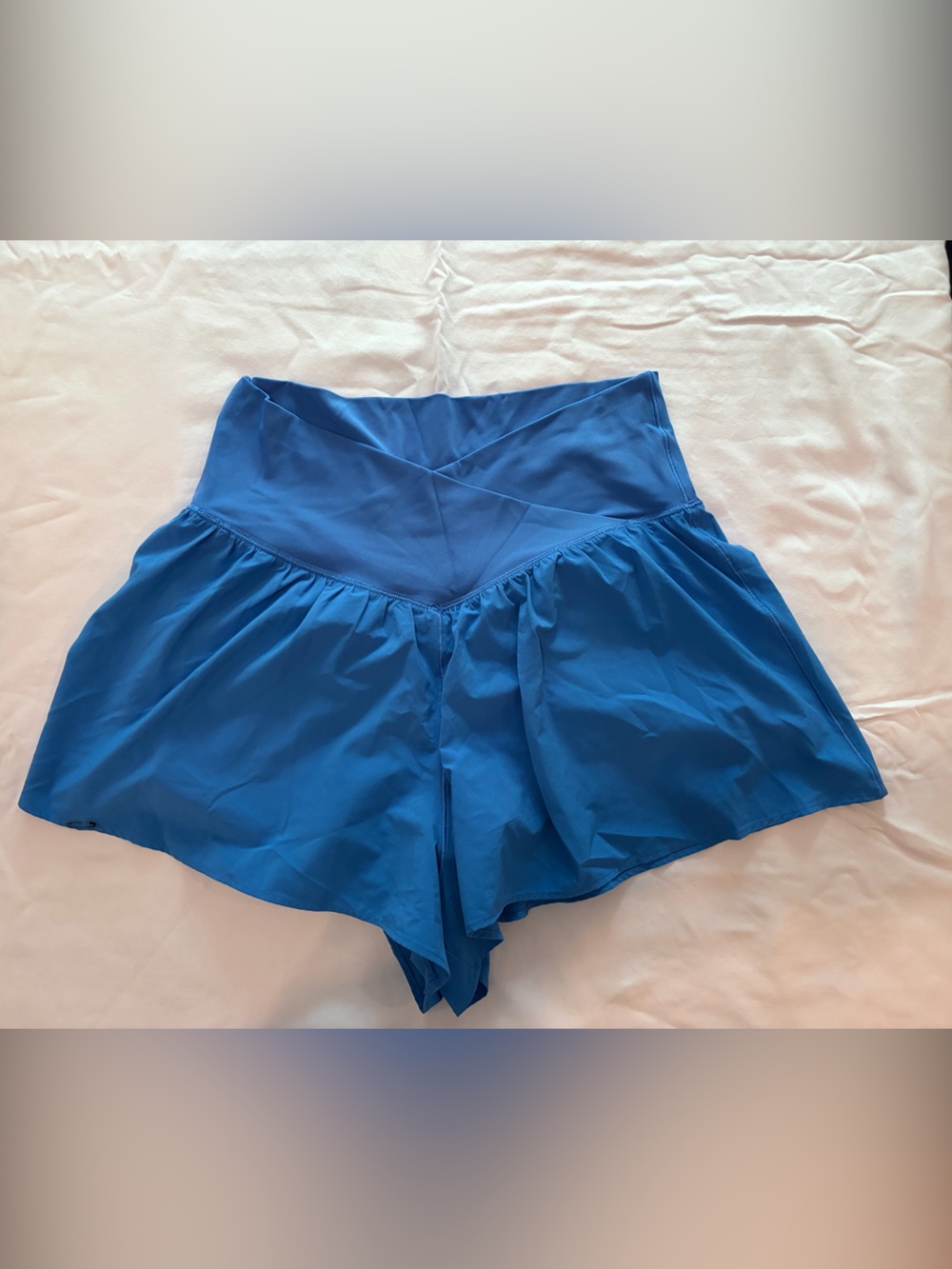 aerie Electric Blue High-Waist Athletic Skort Shorts